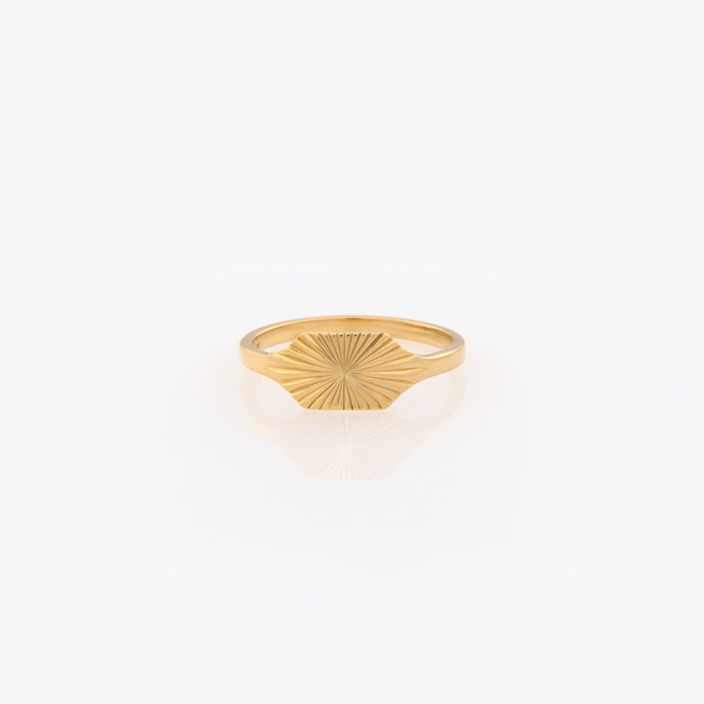 Sunburst Signet Ring