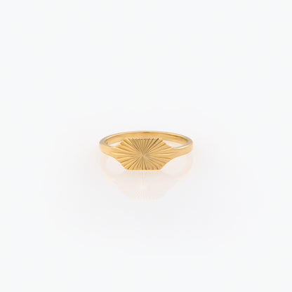 Sunburst Signet Ring