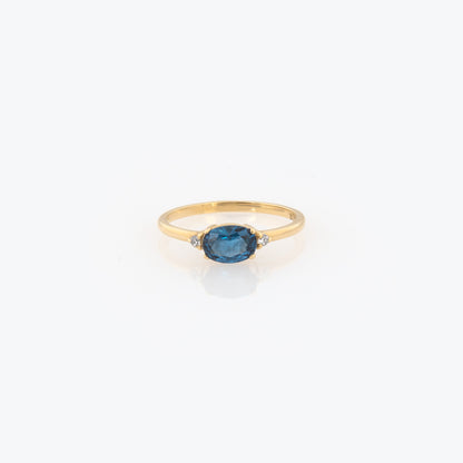 Personalized Oval Birthstone Ring
