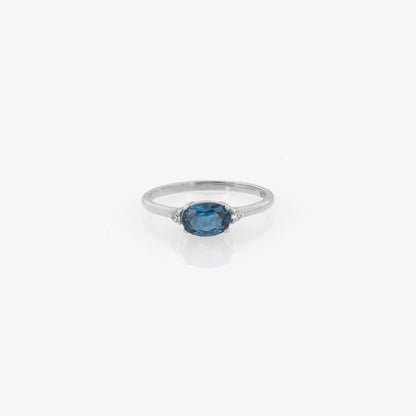 Personalized Oval Birthstone Ring