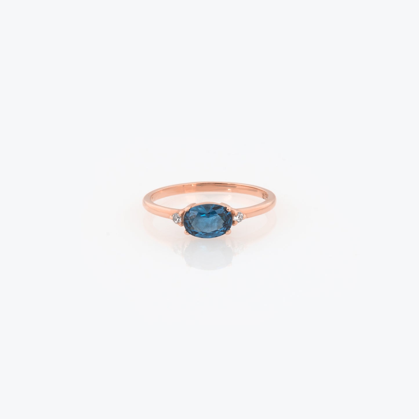 Personalized Oval Birthstone Ring