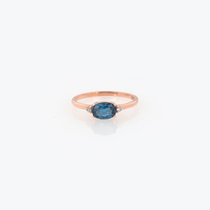 Personalized Oval Birthstone Ring