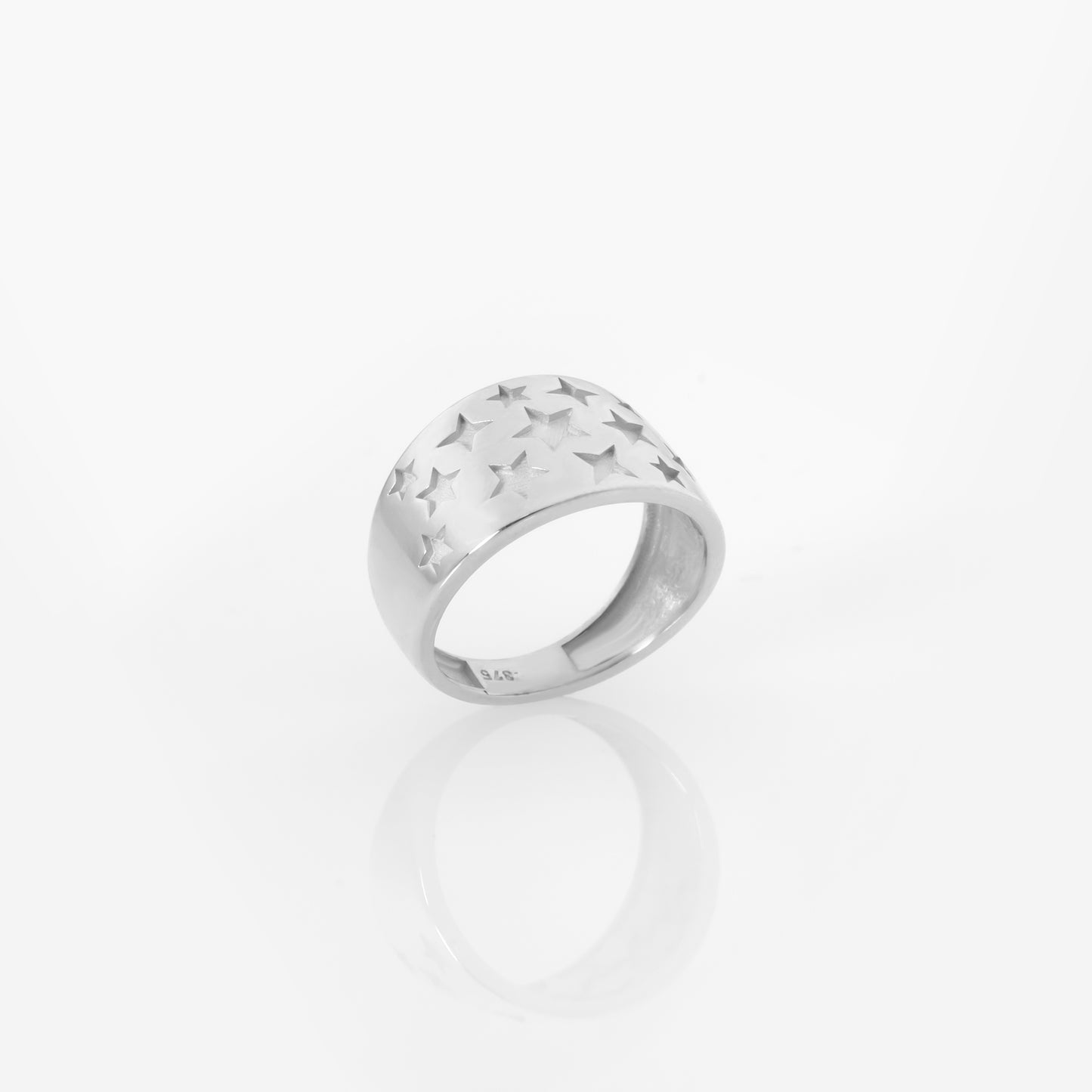 Dome Carved Star Ring