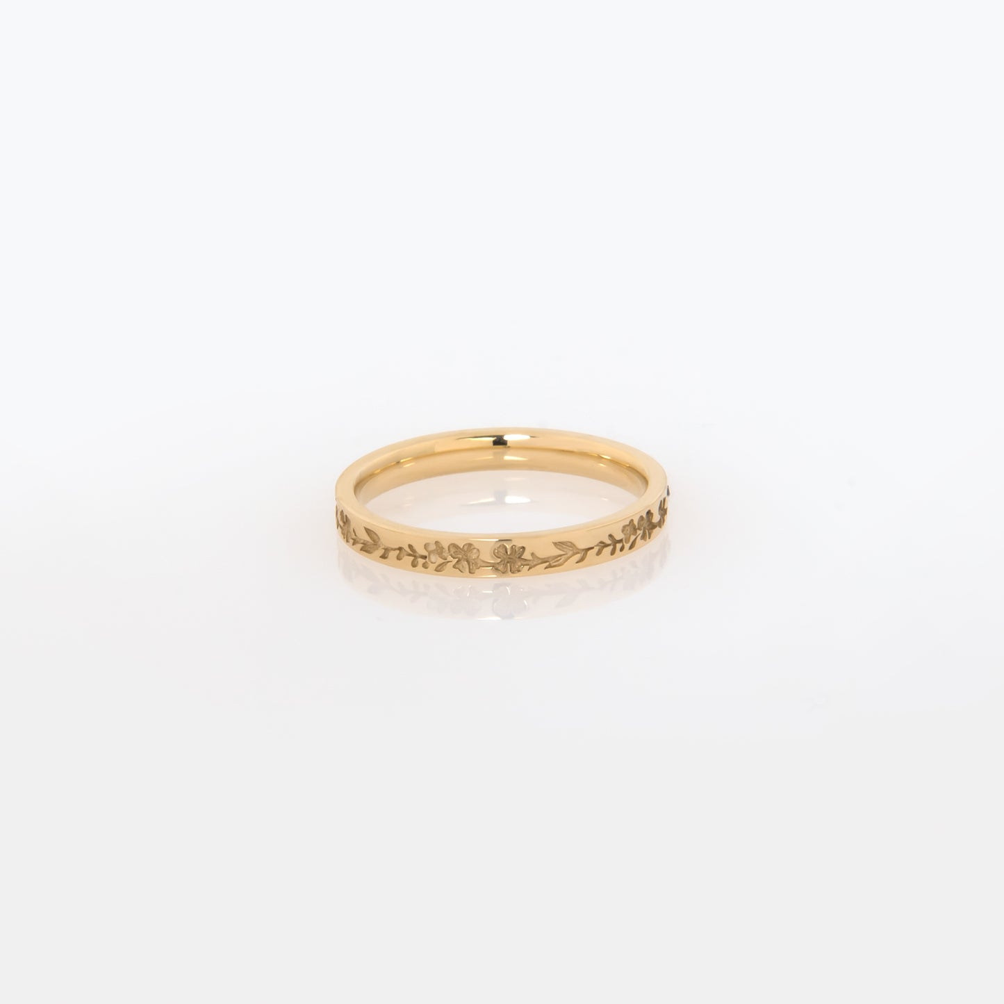 Birth Flower Eternity 14k Gold Vermeil Ring