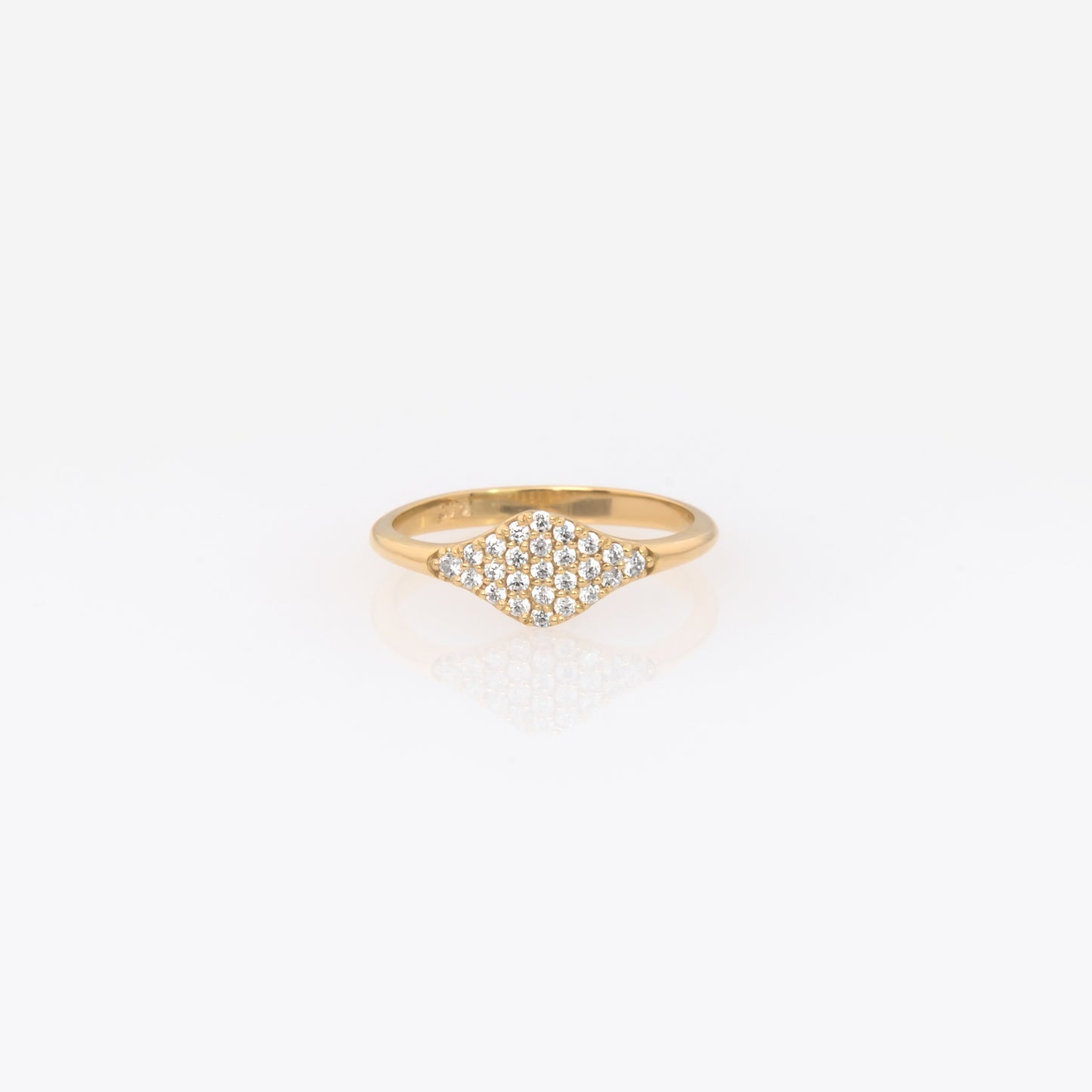 Gold Pavé Dome Ring