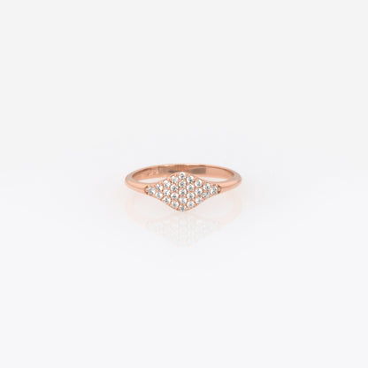 Gold Pavé Dome Ring