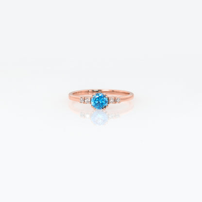 Personalized Solitaire Birthstone Ring