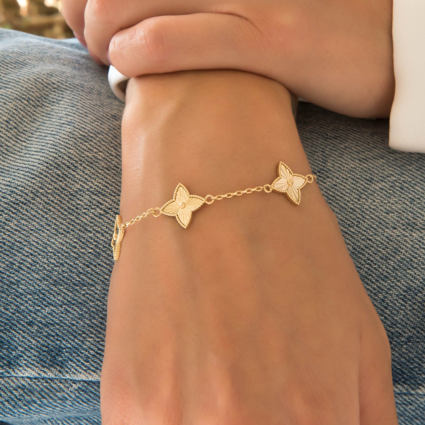 Diamond Cut Milgrain Star Set