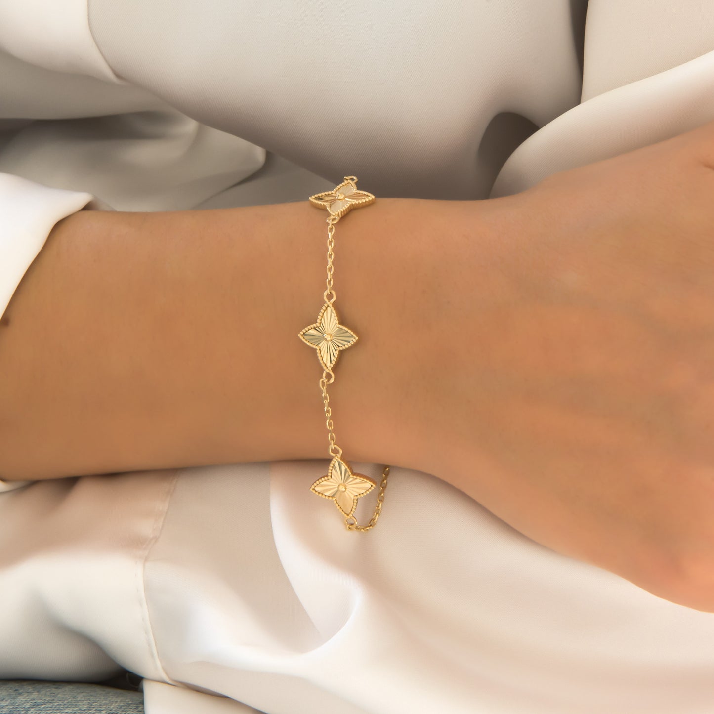 Diamond Cut Milgrain Star Set