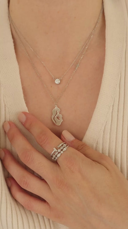 Lab Grown Diamond Solitaire Necklace