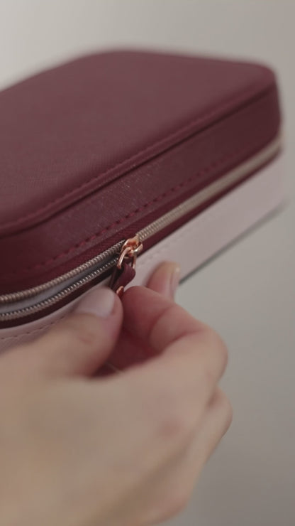 Leather Travel Jewelry Case