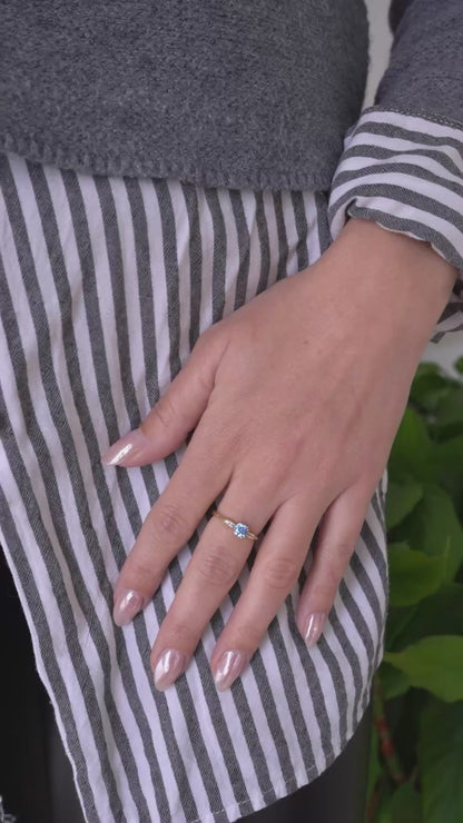 Personalized Solitaire Birthstone Ring