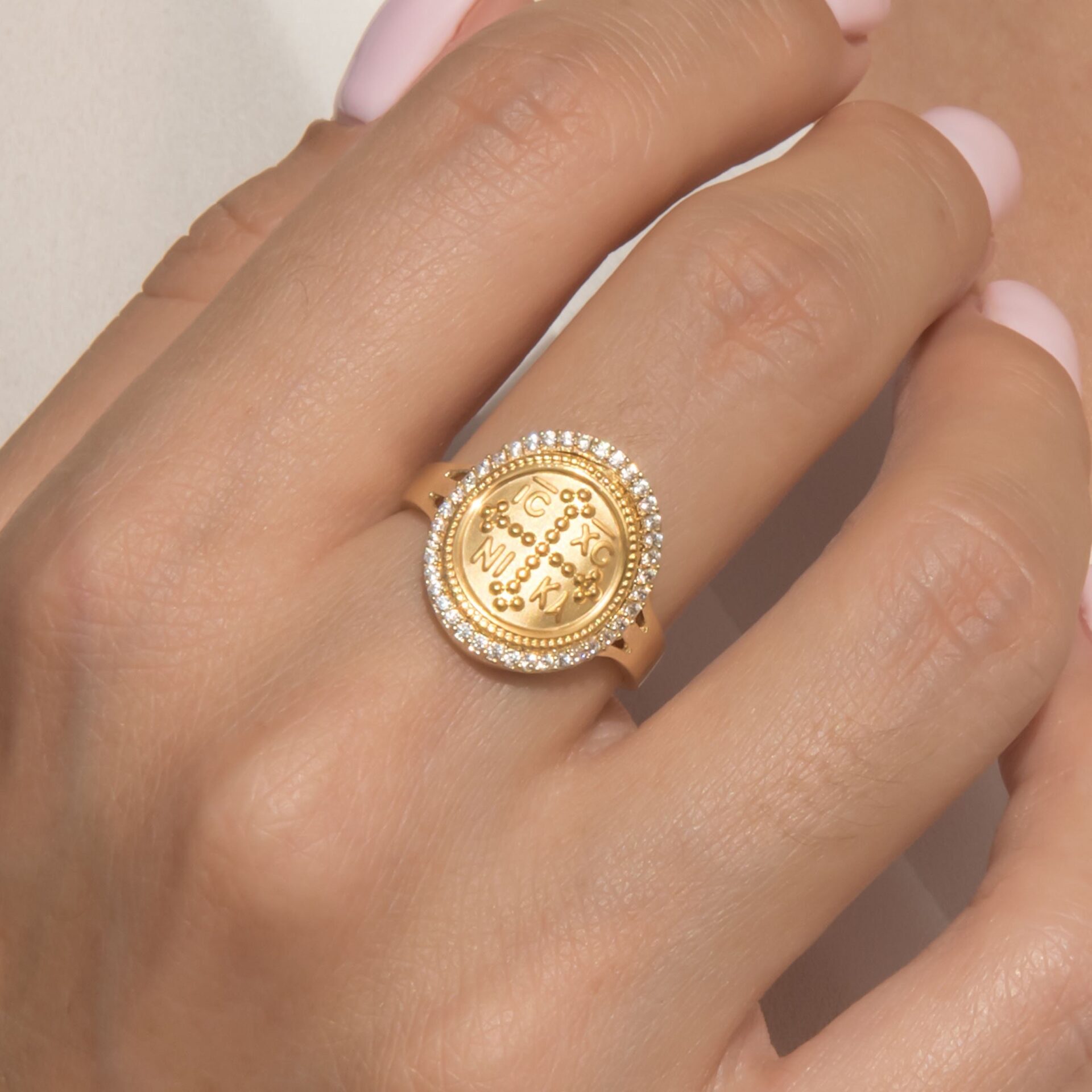 14k yellow gold diamond coin ring | eBay